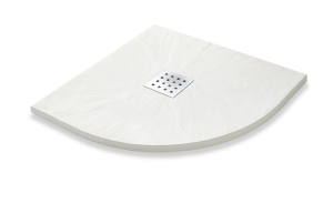 Composiet douchebak kwartrond model 80 cm-90 cm div. kleuren