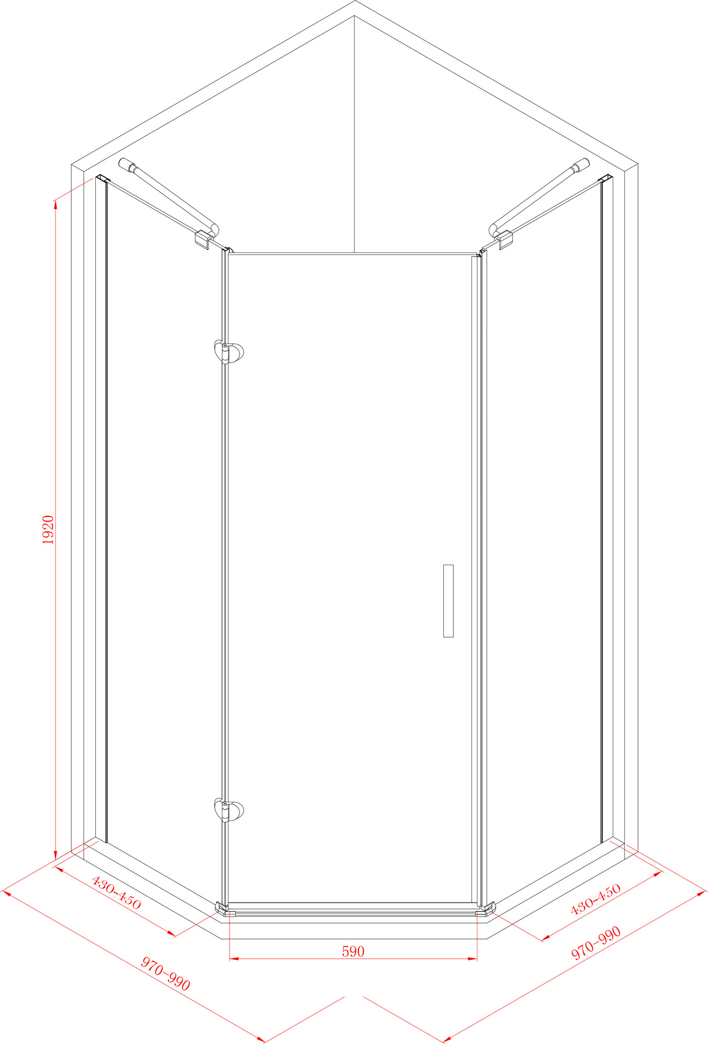 douchecabine-vijfhoek-1-deur-100