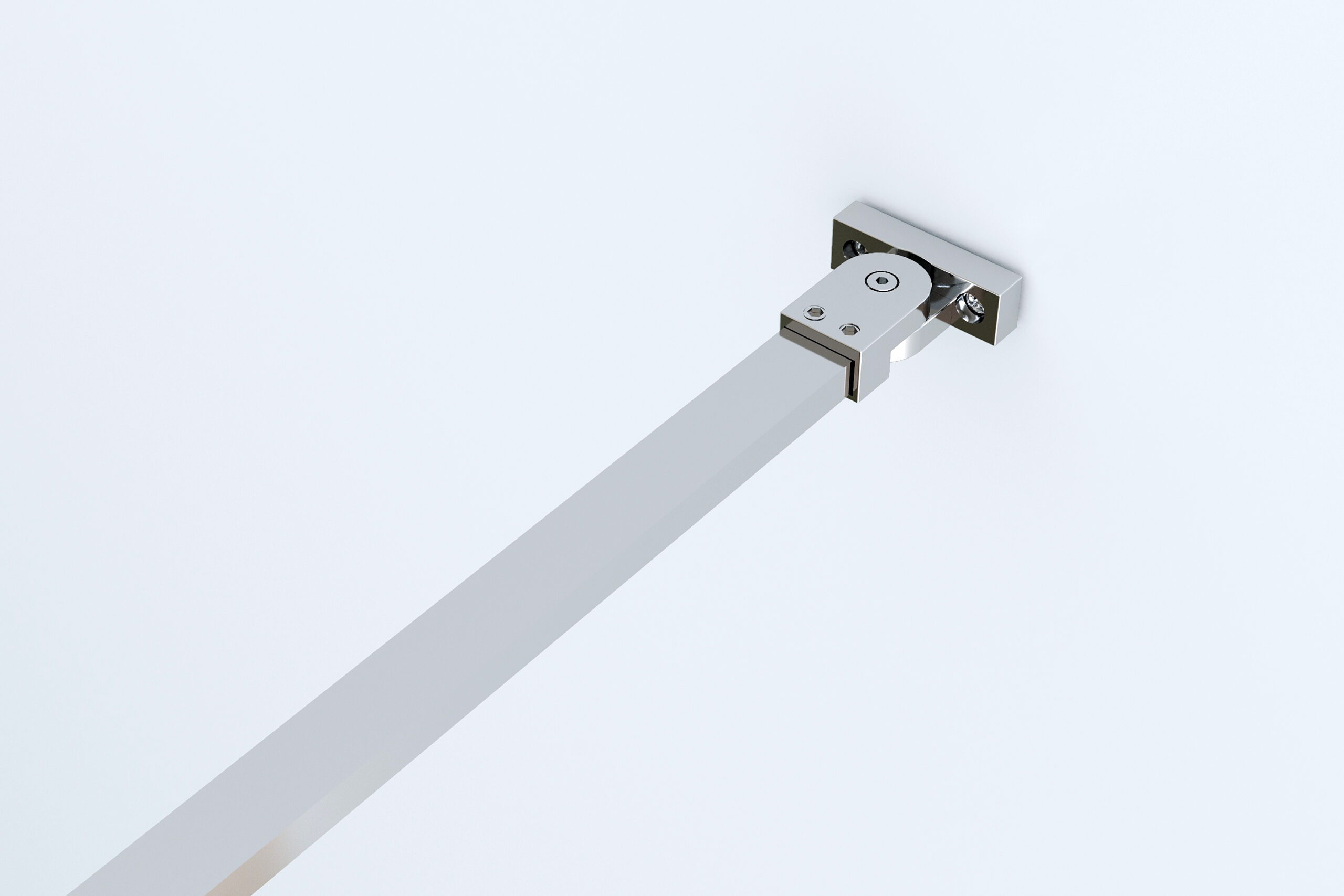 Stabilisatiestang 160 cm Chroom (muur)