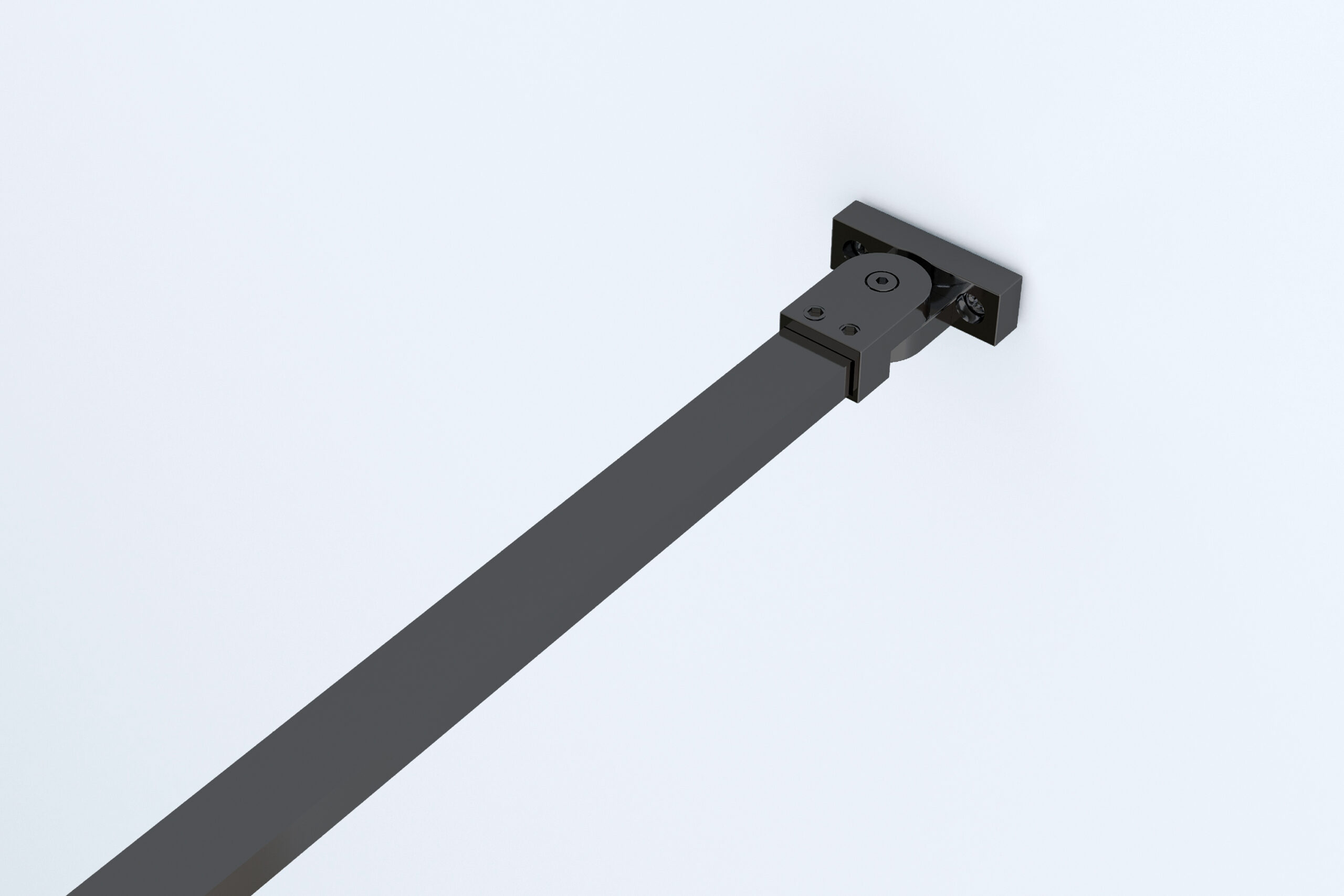 Stabilisatiestang 160 cm Mat Zwart (muur)