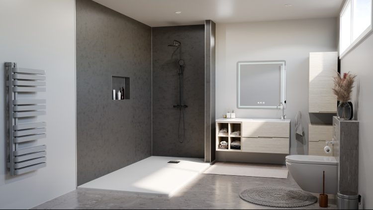 Wandpaneel Lime Grey 92 x 260 cm (inkortbaar) - Afbeelding 2