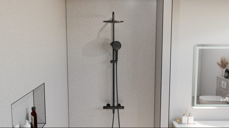 Wandpaneel Terrazzo 92 x 260 cm (inkortbaar) - Afbeelding 3
