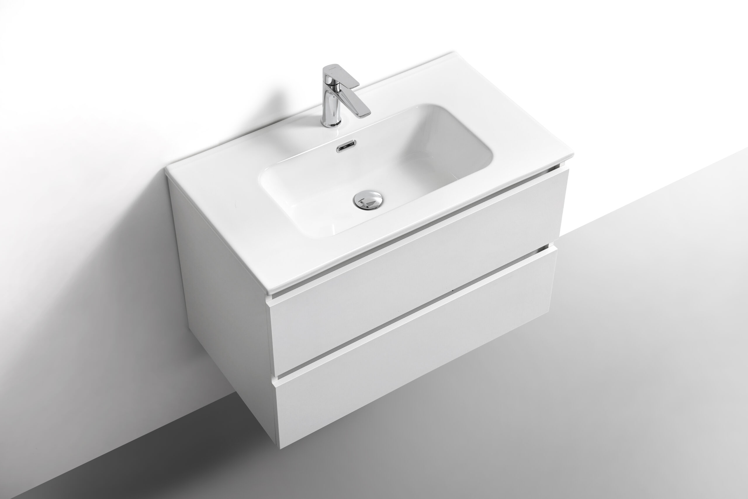 Badkamermeubel Wit 80 cm (bovenaanzicht)