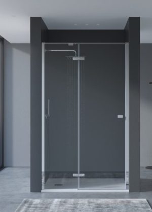 Handig draaideursysteem chroom productfoto