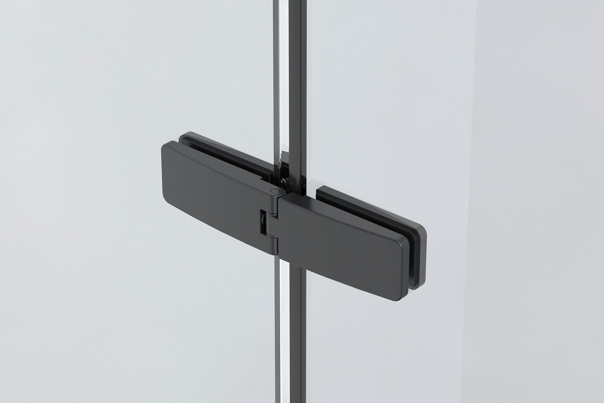 Handig draaideursysteem matzwart scharnier dicht