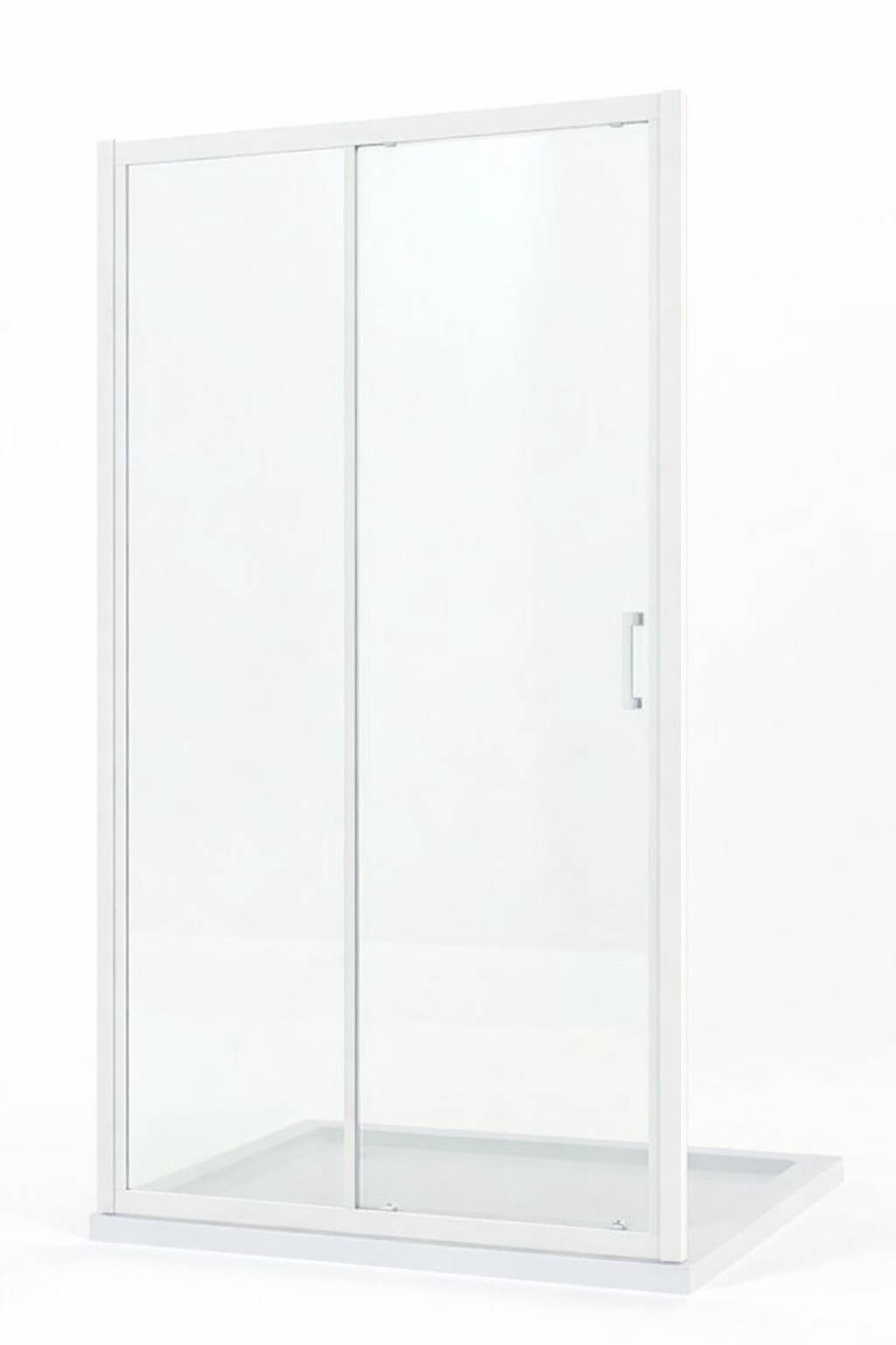 Schuif douchedeur wit 100 120 140 cm