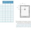 Lijntekening Slate douchebak (nieuw)