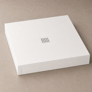 Verhoogde opbouw douchebak Wit - 90x90 cm